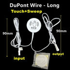 LED Light Switch Control Wireless Touch Sensor Penetrable 25mm Wood Panel 12V 24V 60W Hand Sweep Control Dimmable Touch Dimmer