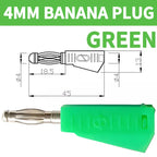 4mm 90 Degree Stackable Banana Plug, Solderless Side Entry Connector for Multimeter Test Leads, Audio Equipment and Power Supply
