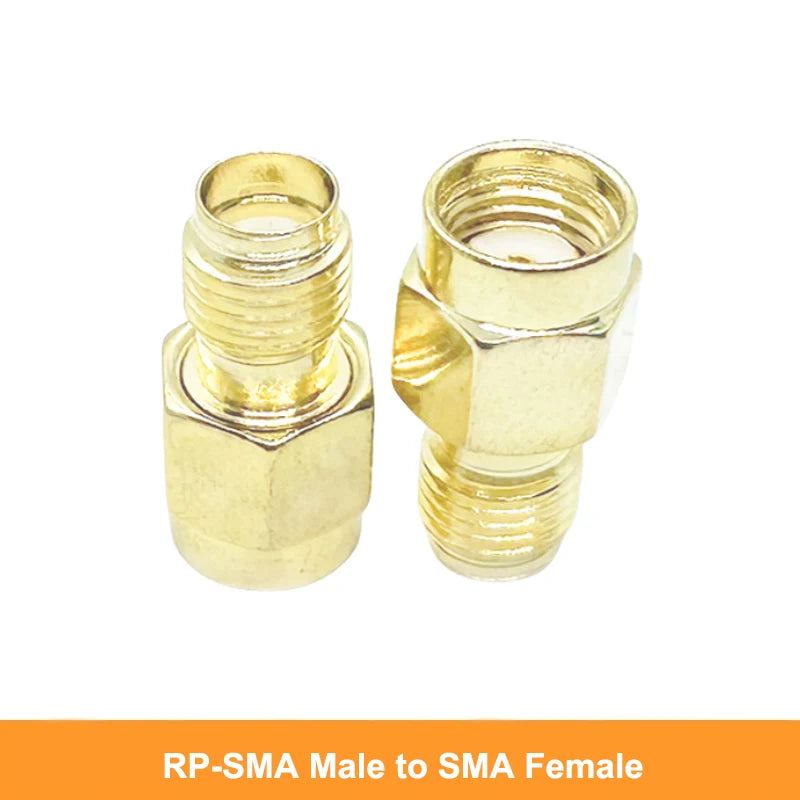 Copper Connector SMA to SMA RP-SMA Male to Female Plug Jack RF Adapter Straight WiFi Antenna Coaxial Cable Extension Converter