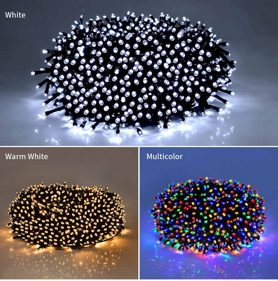 Holiday 24V LED Christmas Lights Fairy Garland String Light 10M-50M 100M Waterproof For Outdoor Garden Home New Year Party Decor