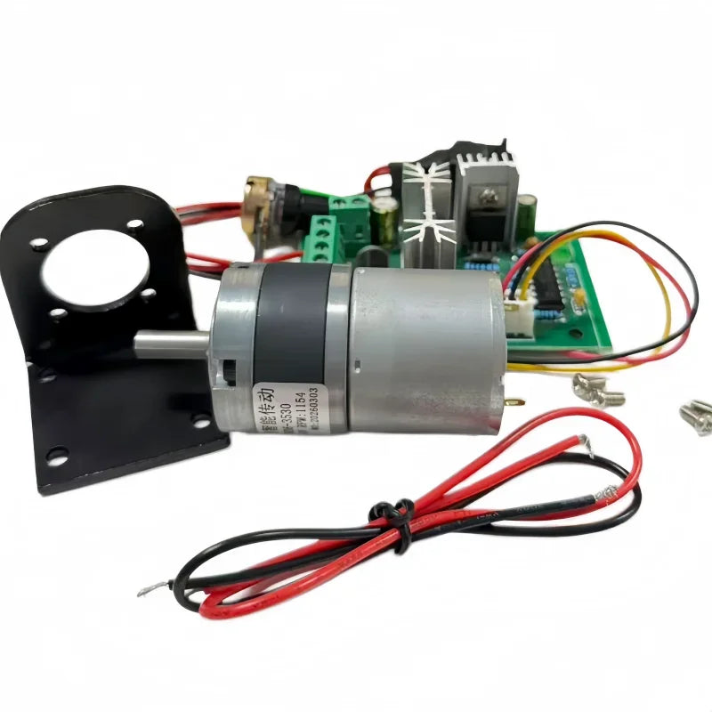 Gear reduction motor, capable of forward and reverse rotation, with adjustable speed. 36mm gearbox, 36 - 3530
