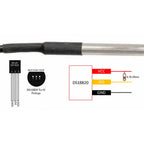 DS18B20 Temperature Probe 1m 2m 3m Temperature Sensor Stainless Steel Waterproof For Arduino