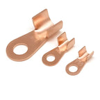 Wire Terminal OT Type 3A 5A 10A 20A 30A 40A 50A 60A 80A Red Copper Bare Nose Lugs Crimp Open Mouth Cable Crimp Terminals