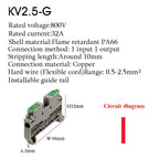 KV2.5 Direct Insertion Quick Terminal Block Rail Type Wire Connector Instead Of UK/ST/PT/SAK Docking For Parallel Connection