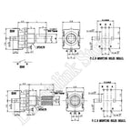 1 Box EC11 Half / Plum Shaft Encoder Switch Kit 5 Pin 20 Position Rotary Encoder Code Switches Handle Long 15mm 20mm