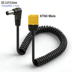 XT60 Male Connector To Male DC DC5525 Retractable Power Cable 5.5x2.5mm Adaptor For TS101 PINE64 Electronic Soldering Iron