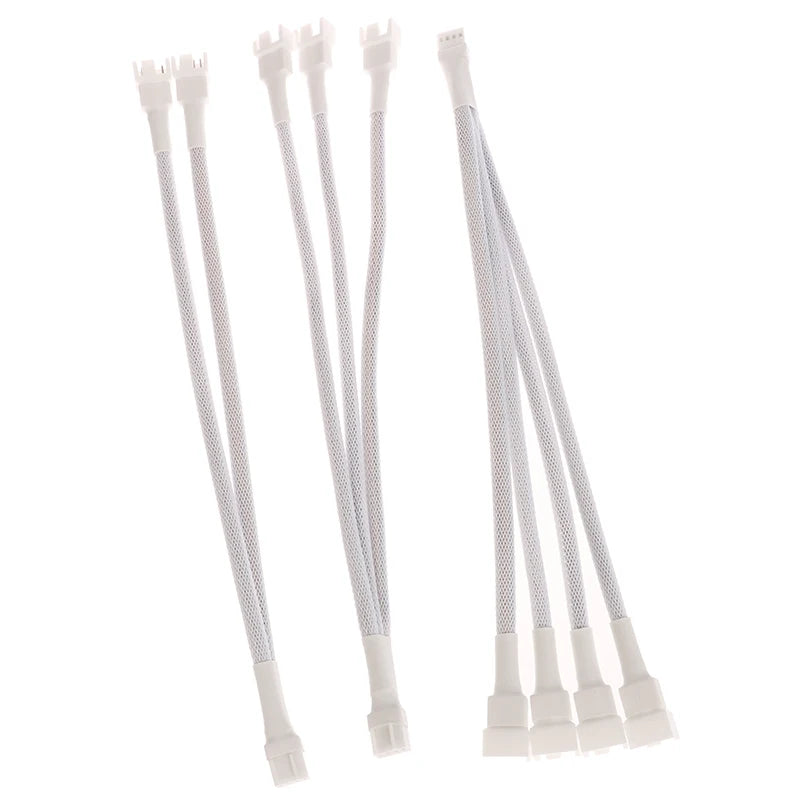 4 Pin 1 To 1/2/3/4 Motherboard CPU Fan Computer Case Fan Extension Adapter Cable PWM Female To 4 Pin Splitter Cable