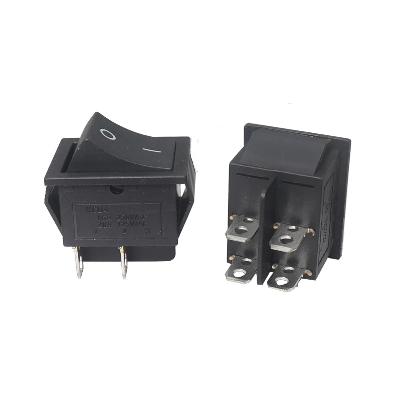 【5-1PCS】Rocker Switch DPST 40A 12V DC 4 Pin 2 Position Switch ON Off Toggle Switch 30A 250V AC 120V T125 KCD2 KCD4 Rocker Swit