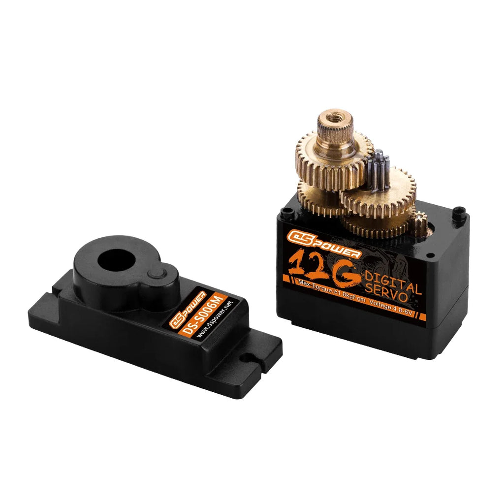 1/5pcs DSpower 9g 12g Metal/plastic Gear Mini Micro Servo Motor for RC Plane SG90 MG90S Helicopter Drone Fixed-Wing Car Robot