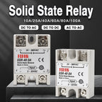 10A SSR 25A Solid State Relay 40A Output 3-32VDC 24-480VAC 220V Single Phase DC TO AC 40A Relay SSR HeatSink SSR 40DA