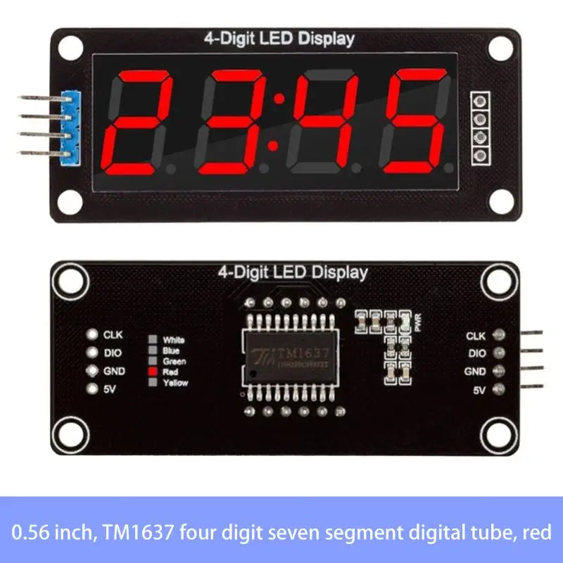 Y-1 Piece 0.56" 4-Digit LED Display Module TM1637 7-Segment Digital Tube for Arduino Electronic Clock Display Board