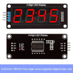 Y-1 Piece 0.56" 4-Digit LED Display Module TM1637 7-Segment Digital Tube for Arduino Electronic Clock Display Board