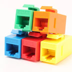 1-5Pcs Colorful RJ45 Cat6 Straight-Through Keystone Module Extender Adapter Couplers Plug CAT6 Inline Coupler Keystone Jack Plug