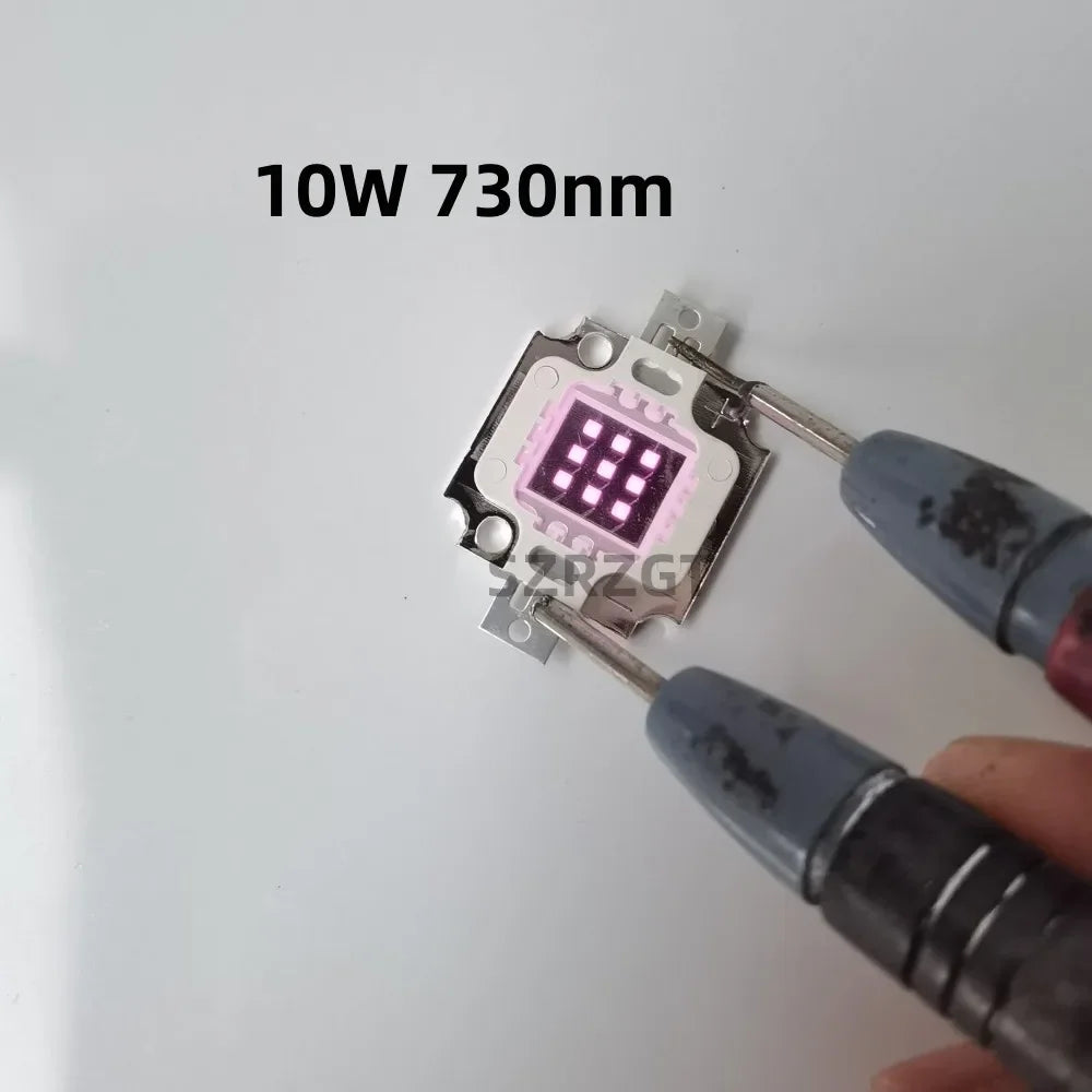 High Power 10W LED Chip IR Infrared COB Integrated 730nm 850Nm 940Nm Infrared Radiation Bulbs Detect Sensor Laser Flashlight