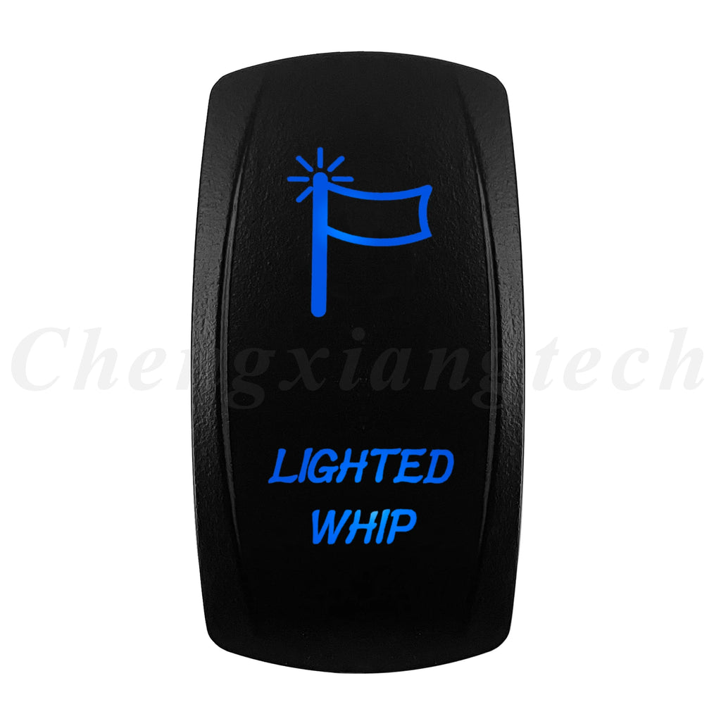 12V 20A Blue Led Car Boat Laser Rocker Switch ON OFF, (ON) OFF, ON OFF ON, (ON) OFF ON, (ON) OFF (ON) Waterproof