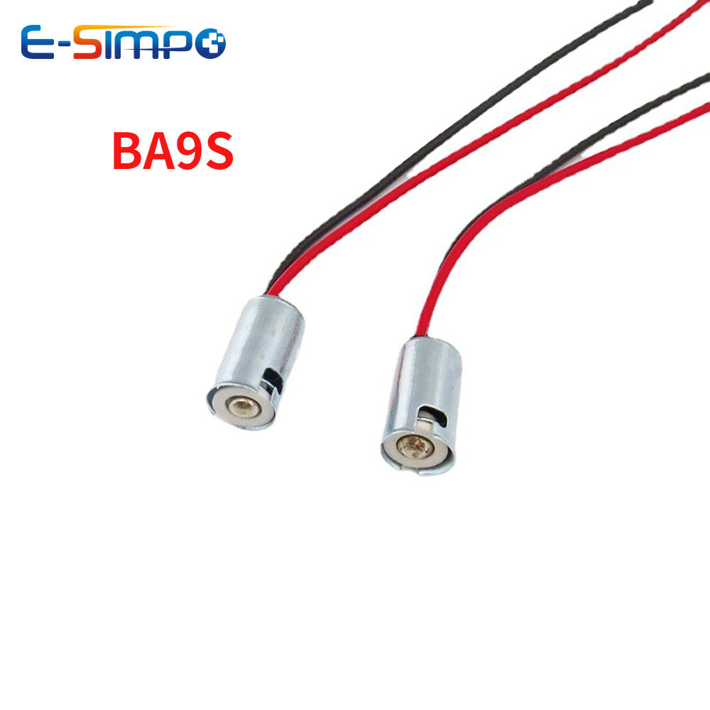 6pcs 1157 BA15D BAY15D 1156 BA15S BA9S Auto Car Turn Signal LED Light Bulb Wire Adapter Lamp Socket Holder