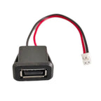 1-10pcs USB 2.0 Female Power Jack USB2.0 2/4Pin Charging Port Connector With PH Cable Electric Terminals wire USB Charger Socket