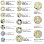 3/5/10PCS Round LED Light Board DC 5V 3W Low Voltage 5730 2835 SMD LEDs 3000K Warm or White 6000K Dimmable Bulb Lamp Panel