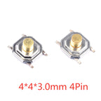 20Pcs SMD Tactile Switch Micro Push Button Silicone Key 3x4 3x6 4x4mm 2Pin 4Pin Electronic Component Switchs