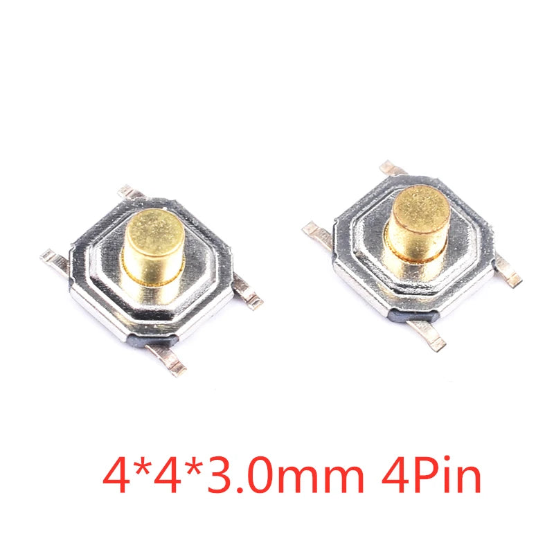 20Pcs SMD Tactile Switch Micro Push Button Silicone Key 3x4 3x6 4x4mm 2Pin 4Pin Electronic Component Switchs