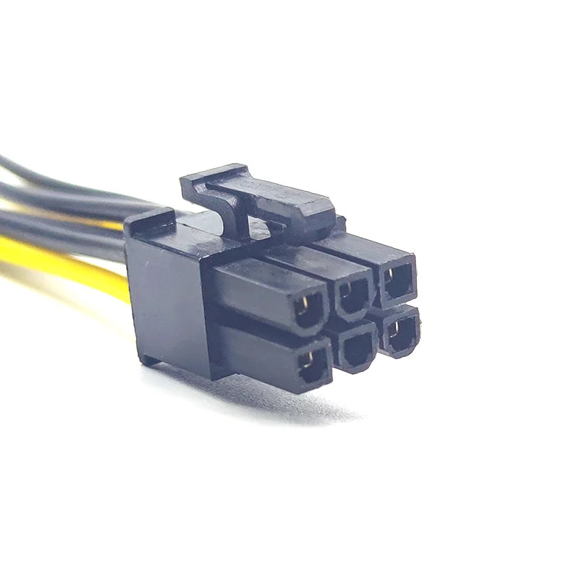 1/2/5/10pcs Double 15Pin SATA Male To 6Pin PCI-E Male Video Card Power Supply Adapter Cables Graphics Adapter Extension Cord