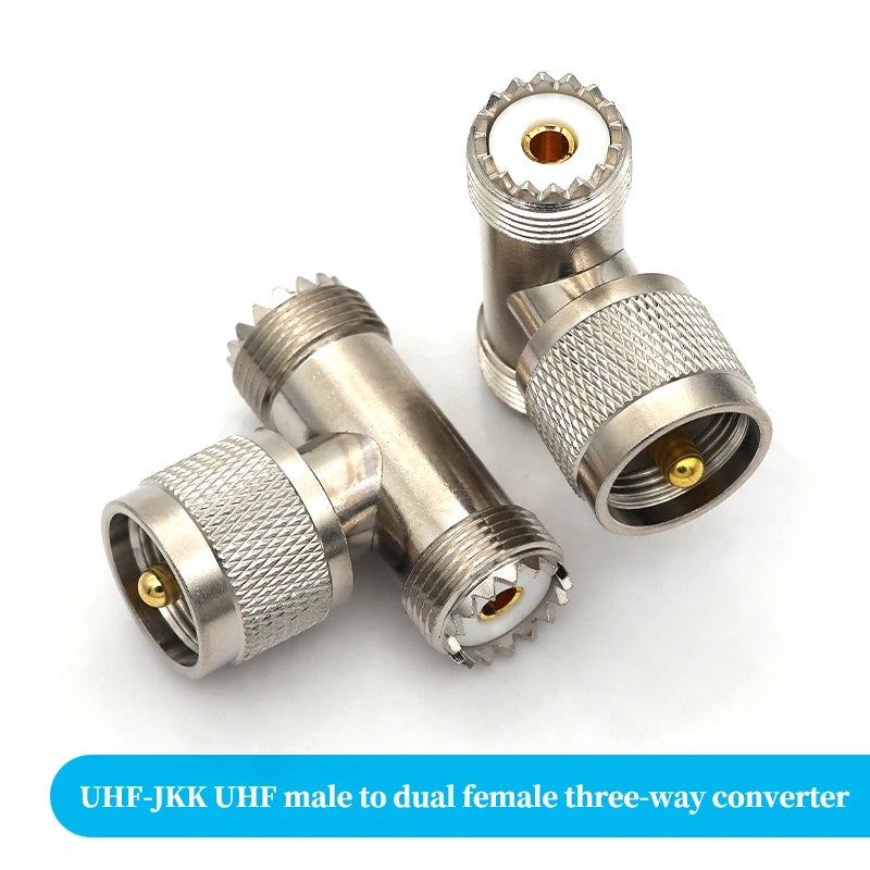 1Pcs Adapter UHF PL259 SO239 to UHF / N Male Plug & Female Jack Straight & Right Angle & Flange & T Type RF Coaxial Connector