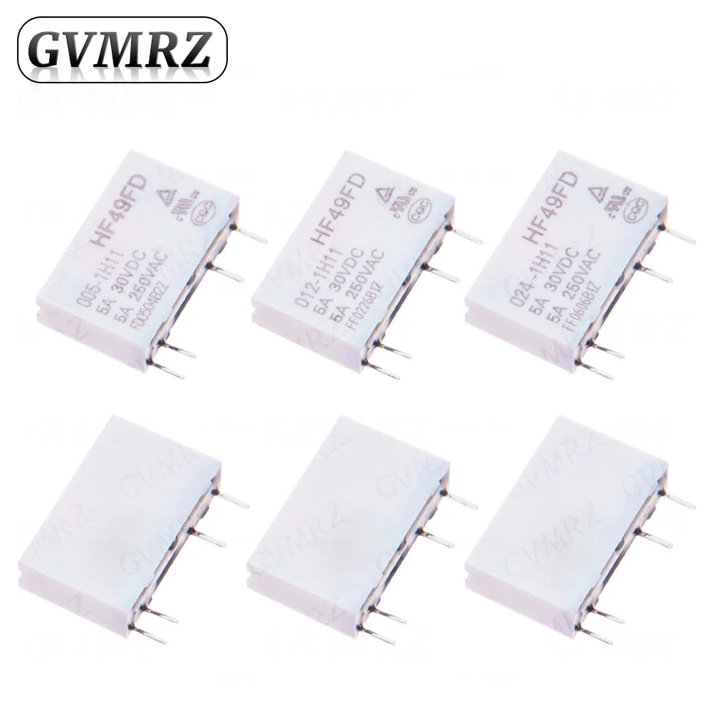 4P HF49FD Relay HF49FD-005 012 024 1H11 4Pin 5A Relays DC 5V 12V 24V HF49FD-005-1H11 HF49FD-012-1H11 HF49FD-024-1H11