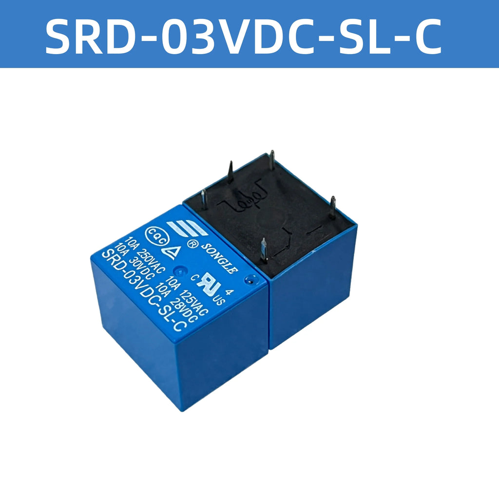 10-1pcs Relay SRD SRD-03VDC-SL-C SRD-05VDC-SL-B SRD-24VDC-SL-A SRD-12VDC-SL-C 3V 5V 6V 9V 12V 24V 10A 250VAC 5PIN Relays Relais