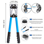 60pcs Assortment Car Auto Copper Ring Terminal Wire Crimp Connector Bare Cable Battery Terminals Soldered Connectors Kit HX-50B