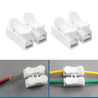 Wire Connector CH-1 CH-2 Press Terminal Block Power Cord Clamp Flame-retardant Terminal Block Quick Electric Cable Connectors