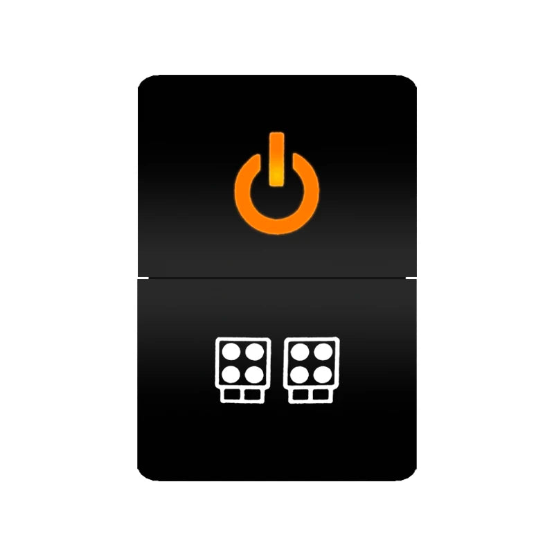 Car Push Switch Dual ON OFF Button Led Bar Roof Lights Fog Spot Driving Lights Button For Toyota 4Runner Hilux RAV4 Prado Camry