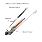 Ceramic Heater Thermistor For Anycubic Kobra 3 Hotend Upgrade Kobra 3 Print Head 24V 60W Heating Tube Kobra 3 Combo Accessories