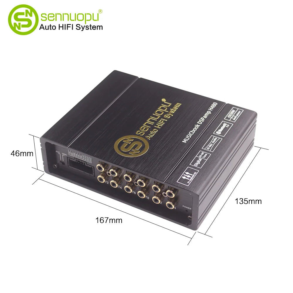 Sennuopu Car DSP Processor 4 Channel Amplifier 8 Channels Digital Sound Processors