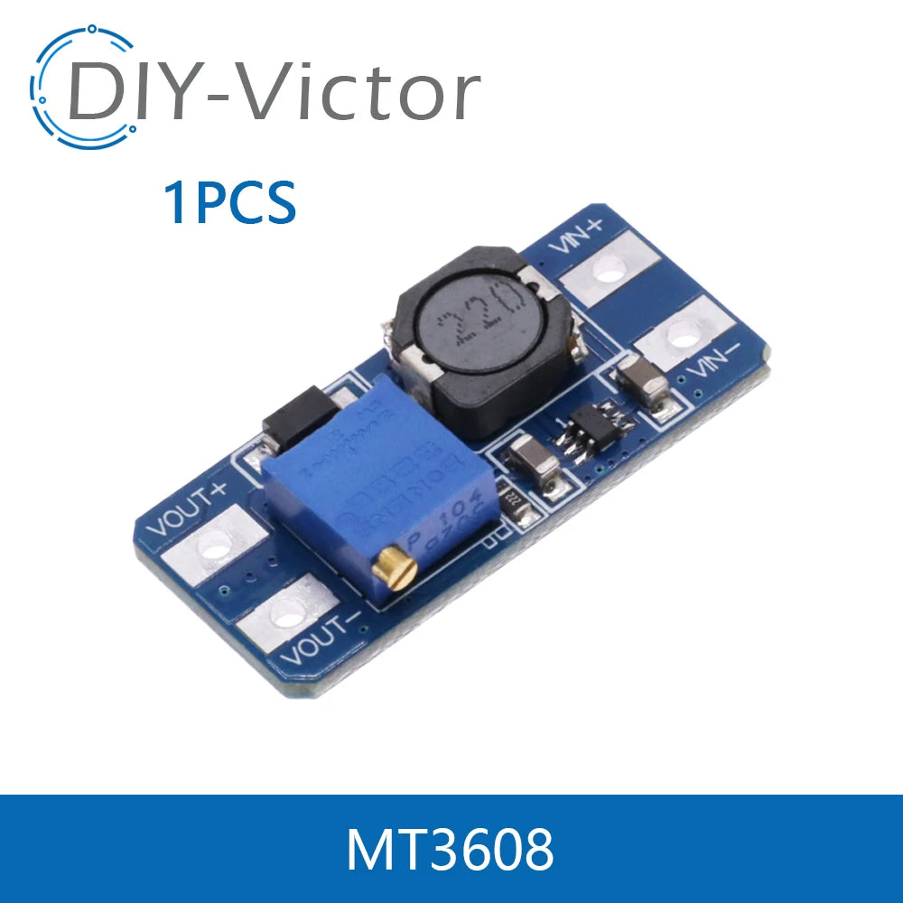 DC-DC Step-Up Power Module Micro TYPE-C USB Input Voltage Converter 2A Boost Pressure Plate Adjustable SX1308 MT3608 For Arduino