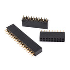 10pcs 2.54mm Double Row Female Header Socket 2.54mm Pitch 2*2p 3p 4p 5p 6p 8p 10p 12p 40p Pin Connector
