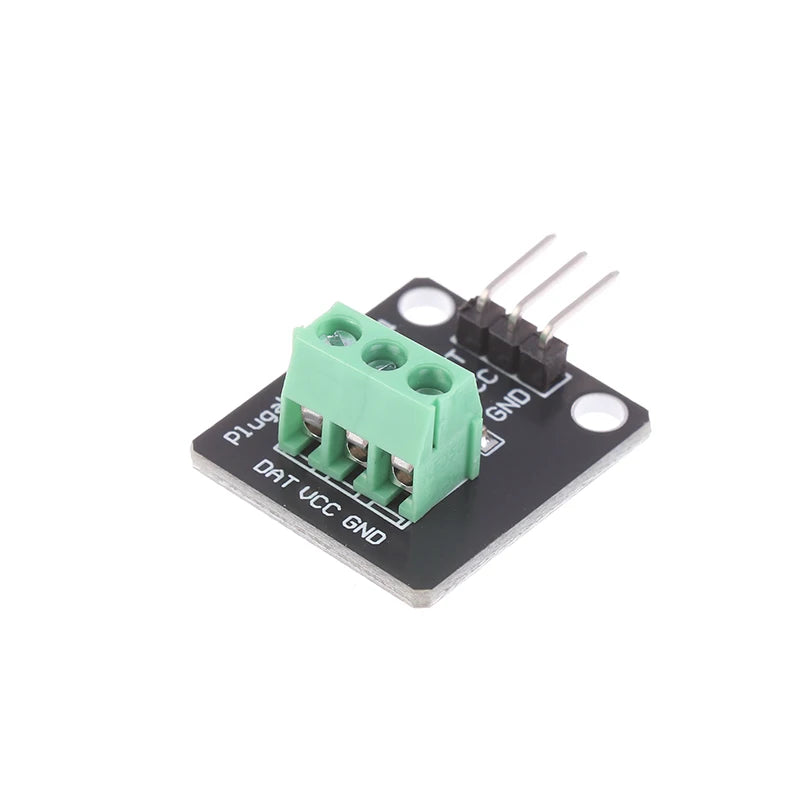 DS18B20 Temperature Sensor Module Waterproof Digital Sensor Cable Stainless Steel Probe Terminal Adapter For Arduino