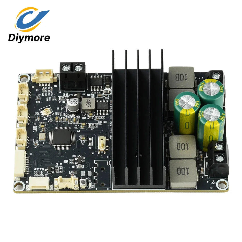 DC 9-30V Bluetooth Power Amplifier Module 2×100W Dual Channel APP Tuning Audio Board for Home Outdoor Speaker DIY Audio Upgrade