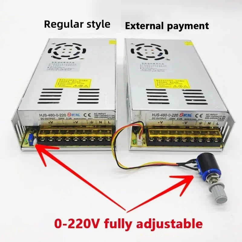 AC-DC 5V-220V Digital Adjustable Voltage Regulated Power Supply 300W-480W Switching Power Supply Transformer Power Adapter