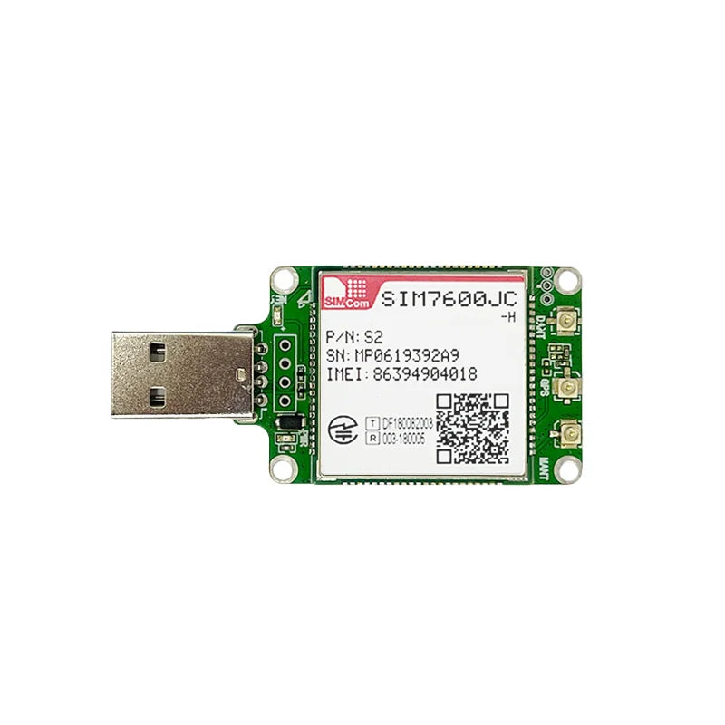 SIMCOM SIM7600 Series SIM7600G/ SIM7600E/SIM7600G-H/SIM7600E-H/SIM7600E-H1/SIM7600E-L1C/SIM7600SA/NA/JC-H 4G LTE Cat4 USB Dongle