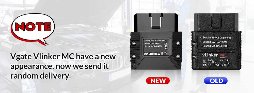 Vgate VLinker MC+ MC V2.2 Bluetooth 4.0 BT3.0 OBD Scanner Car Diagnostic Tools For IOS Android Scanner Auto Tool PK V1.5 ELM327