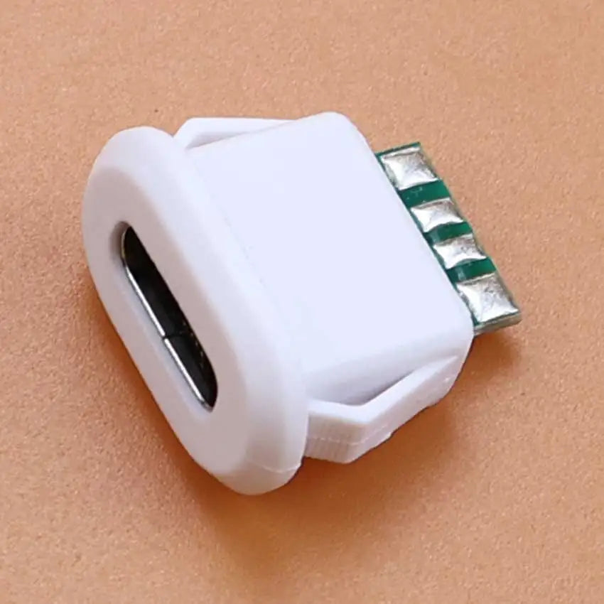 6Pin Type-C USB Waterproof Connector USB-C Direct Compression Welding Wire Type Female Socket Charging Port Tail Plug Interface