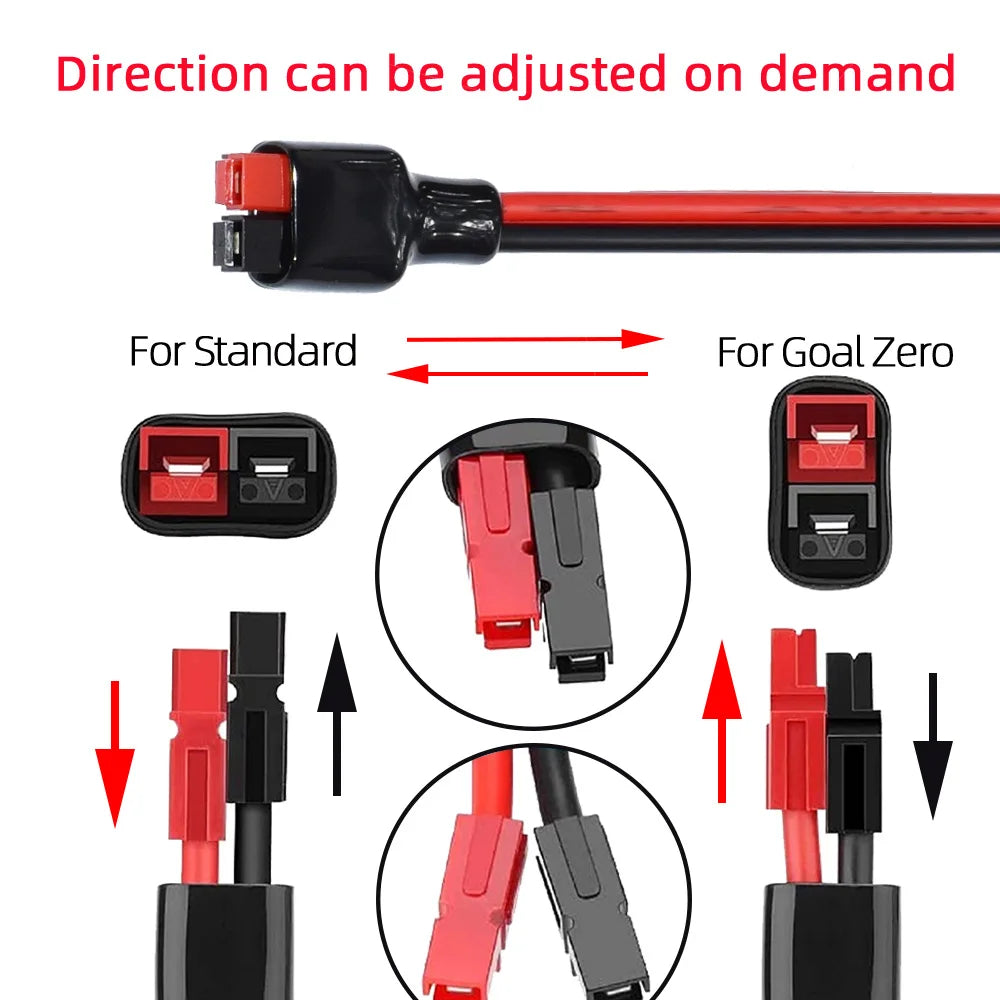 Anderson to XT60 Female Adapter Cable 11.81FT 12awg Ebike Battery Wire  XT60  XT60 Connectors Plugs