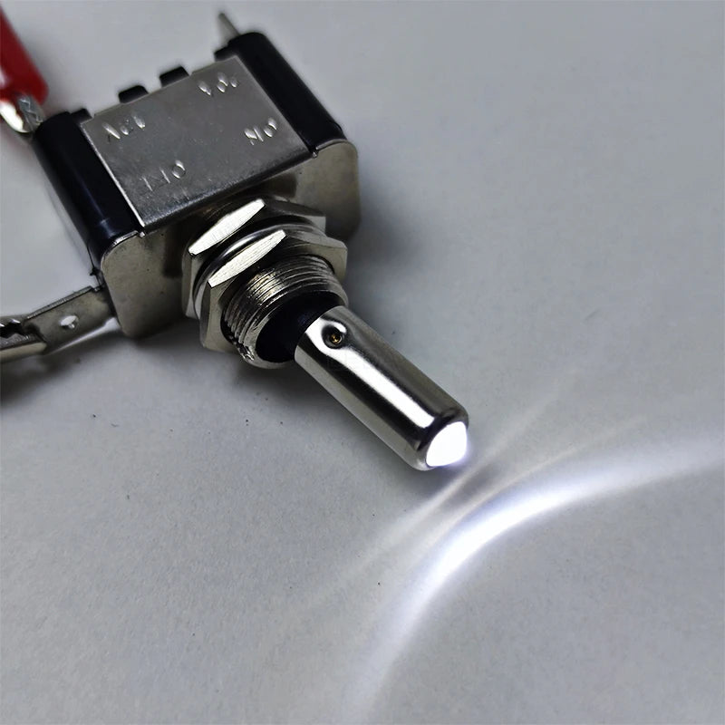 1Pcs 12V 20A Illuminated LED Toggle Switch Auto Car Boat Truck Red Blue Green Yellow White