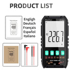 MASTFUYI Auto-Ranging Digital Multimeter High Precision 6000 Counts True RMS Tester Capacitance Ohm Hz Test Electrician Tools