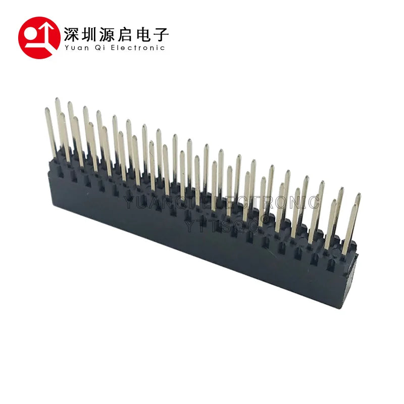 5 Pcs PC104 2.54 MM Pitch 2x20 Pin 40 Pin Female Double Row 12.2MM Long Pin Header Strip Industrial Computer Connector Sockets