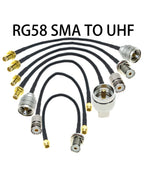 SMA Male Female to PL259 SO239 UHF Jack Plug Pigtail Cable Adapter RG58 30CM/50CM/100CM/200CM Wholesale NEW