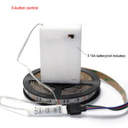 5V 5050 RGB LED Strip Light Battery Power 3 17 24 KEY Remote Control Kit Waterproof Ribbon Tape Stable Led Strips Home Decor