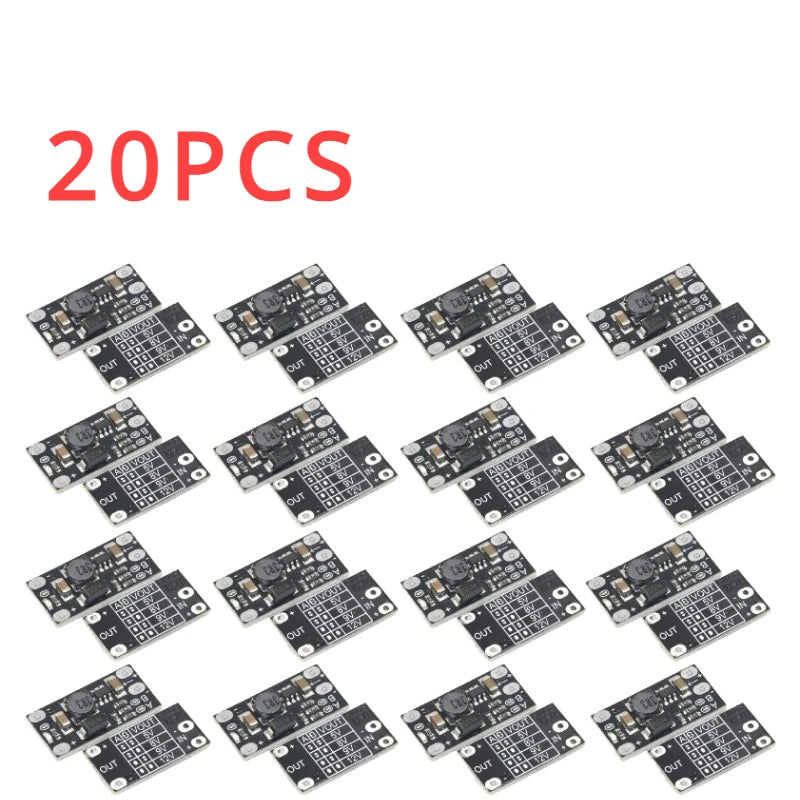 1-100pcs 3.7V To 12V Mini DC Boost Converter Board Output 5V/8V/9V/12V DC Step Up Module Lith-Battery Boost Voltage Boost Module