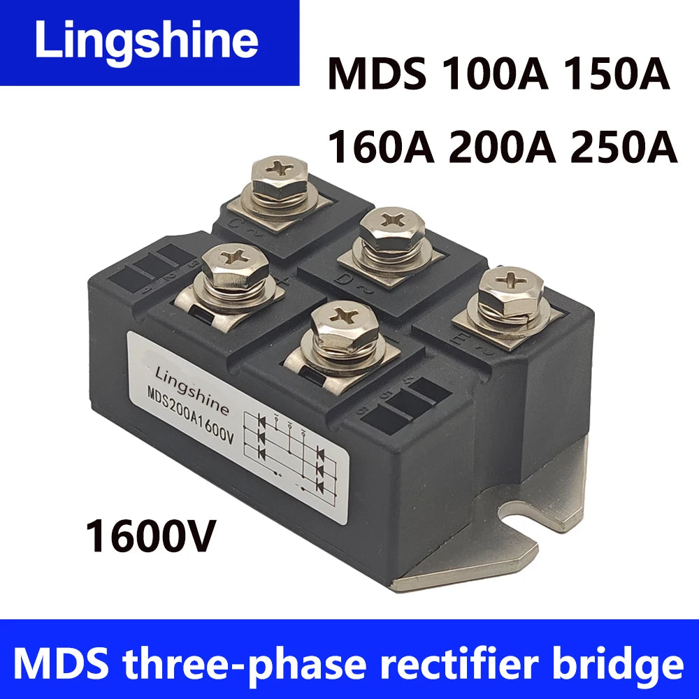 Three Phase MDS 100A 150A 160A 200A 250A Three Phase Rectifier Bridge Module 1600V Induction Cooker