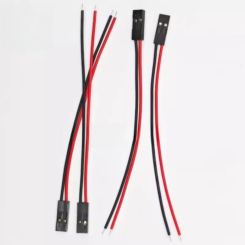 10/20pcs 2pin Dupont Cable 2P 2 Pin Female Jumper Connector Wire 2.54mm Pitch Length 10CM 20CM 30CM Single Head For 3D Printer